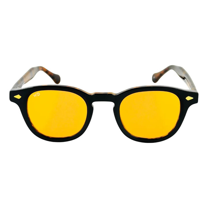 Wanderth Lentes De Sol Zafira Solido Negro Naranja Claro