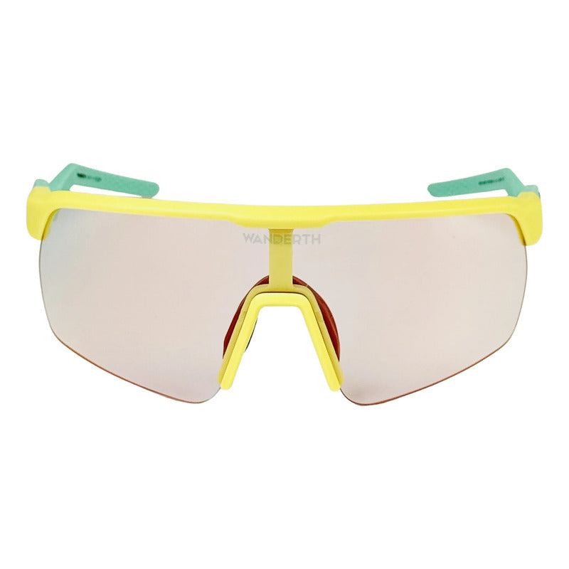Wanderth Lentes Strong S Fusion Mirror Rojo Verde Claro