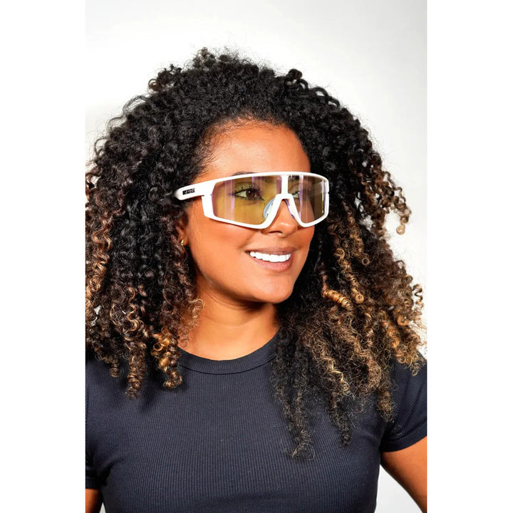 Wanderth Lentes Blaze Run Fusion Mirror Lila Blanco
