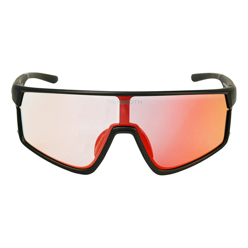 Wanderth Lentes Blaze Run Fusion Mirror Rojo Negro