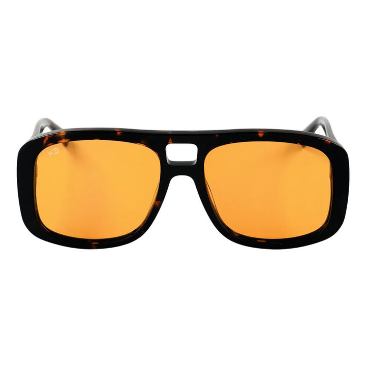 Wanderth Lentes De Sol Savia Solido Animal Print Naranja Claro