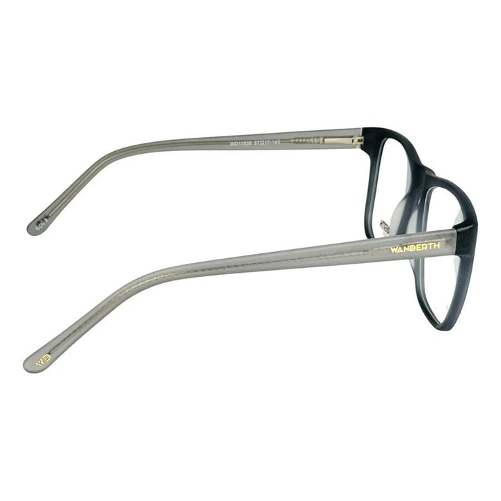 Montura De Gafas Cuadrada Wanderth Aeron Para Hombre En Acetato Azul/gris
