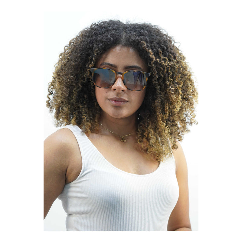Wanderth Lentes De Sol Lyon Color Animal Print Lente Marrón Varilla Animal Print Armazón Animal Print Diseño Fashion