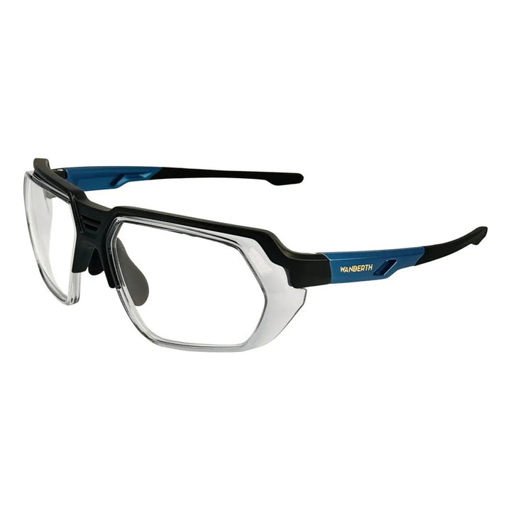 Wanderth Gafas Seguridad Industrial Eclipse Pro Negro/transparente/brazo Azul