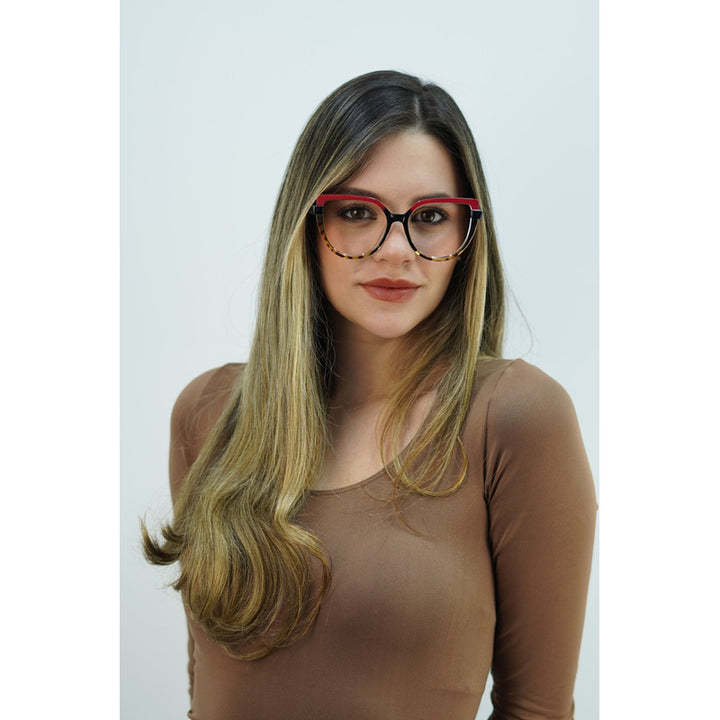 Wanderth Monturas Glassy Color Rojo/animal Print