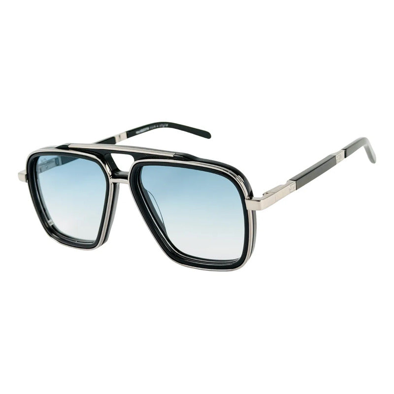 Wanderth Lentes De Sol Zaria Degrade Negro Azul Plateado