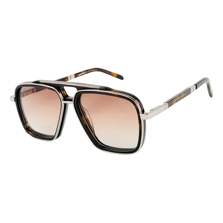 Wanderth Lentes De Sol Zaria Degrade Negro Marrón Claro Animal Print