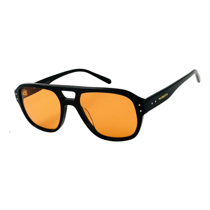 Wanderth Lentes De Sol Kaori Solido Negro Naranja Claro