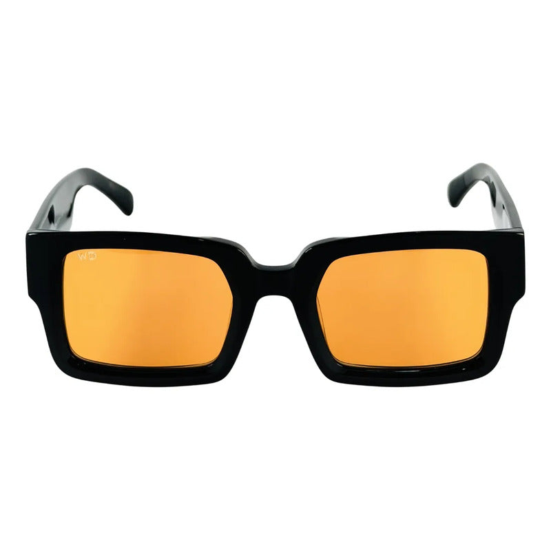 Wanderth Lentes De Sol Nolia Solido Negro Naranja Claro