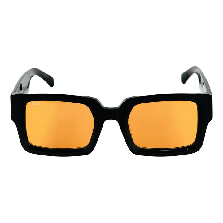 Wanderth Lentes De Sol Nolia Solido Negro Naranja Claro