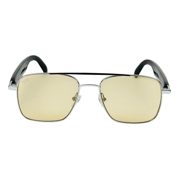 Wanderth Gafas Bluetooth Sonix Solido Plateado Ámbar Negro