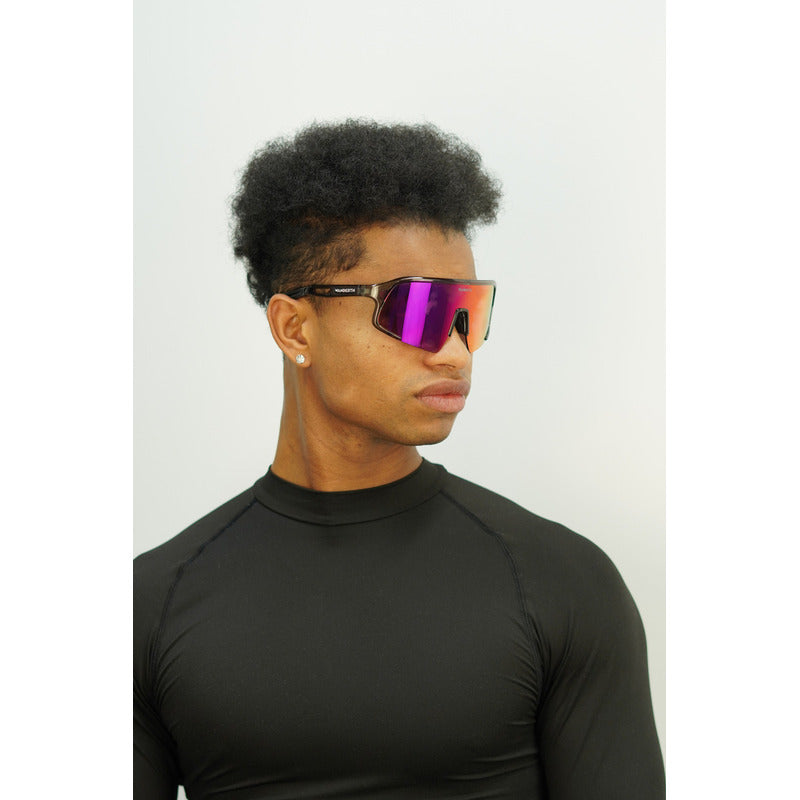 Wanderth Lentes Grand Prix Lente Rojo Armazón Negro