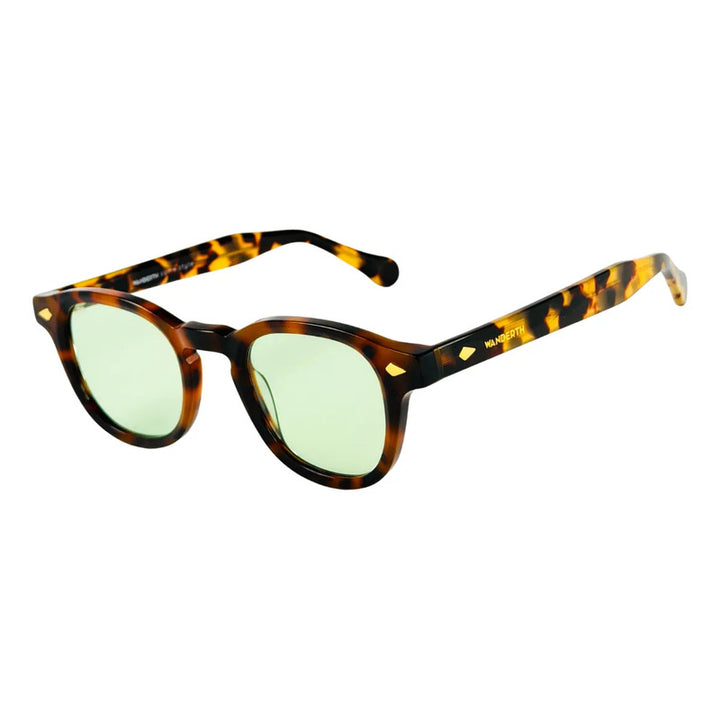 Wanderth Lentes De Sol Zafira Solido Animal Print Verde Claro