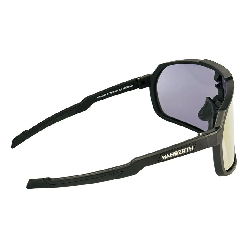 Wanderth Lentes Strength Fusion Mirror Dorado Negro