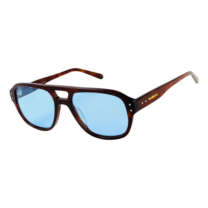 Wanderth Lentes De Sol Kaori Solido Marrón Azul