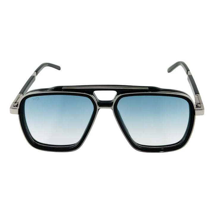 Wanderth Lentes De Sol Zaria Degrade Negro Azul Plateado