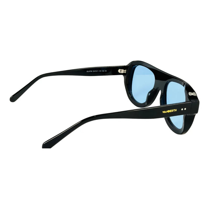 Wanderth Lentes De Sol  Cassis Solido Negro Naranja Claro Rosa