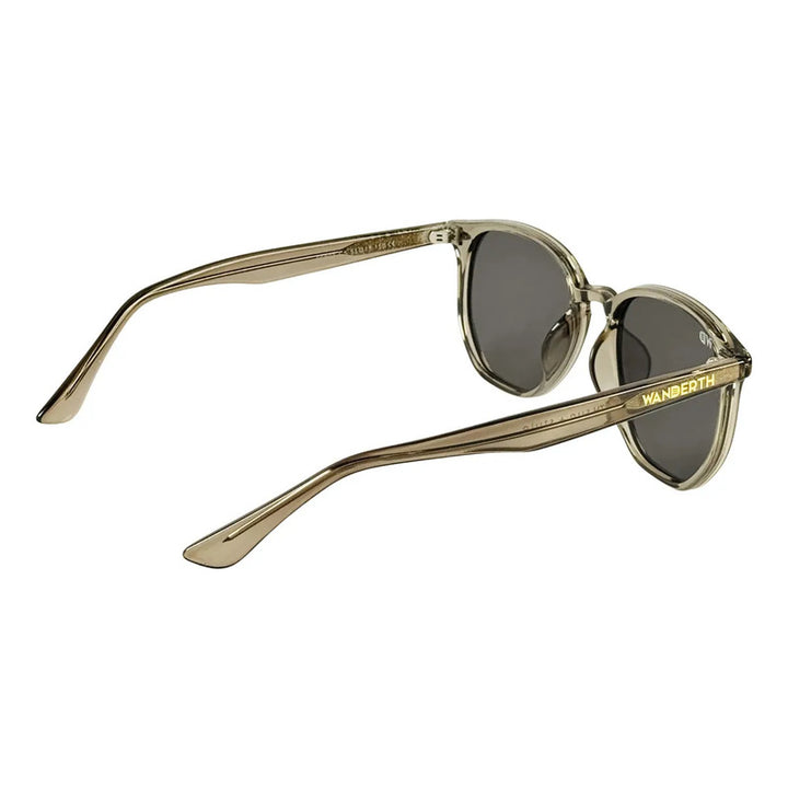 Wanderth Lentes De Sol Novair Color Gris Lente Negro Varilla Gris Armazón Gris Diseño Fashion