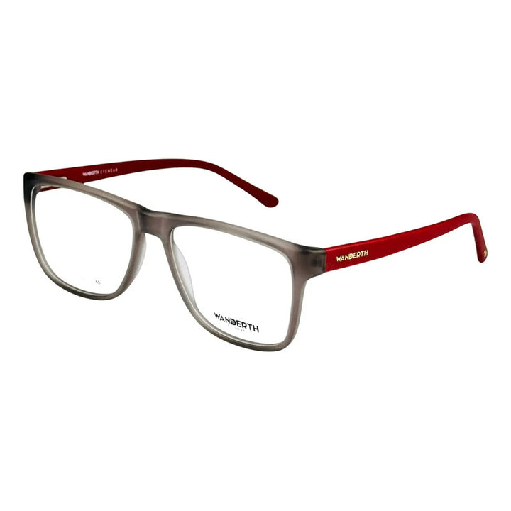 Monturas Aeron Wanderth Cuadradas De Acetato Para Hombre Gris Y Rojo Gris/rojo