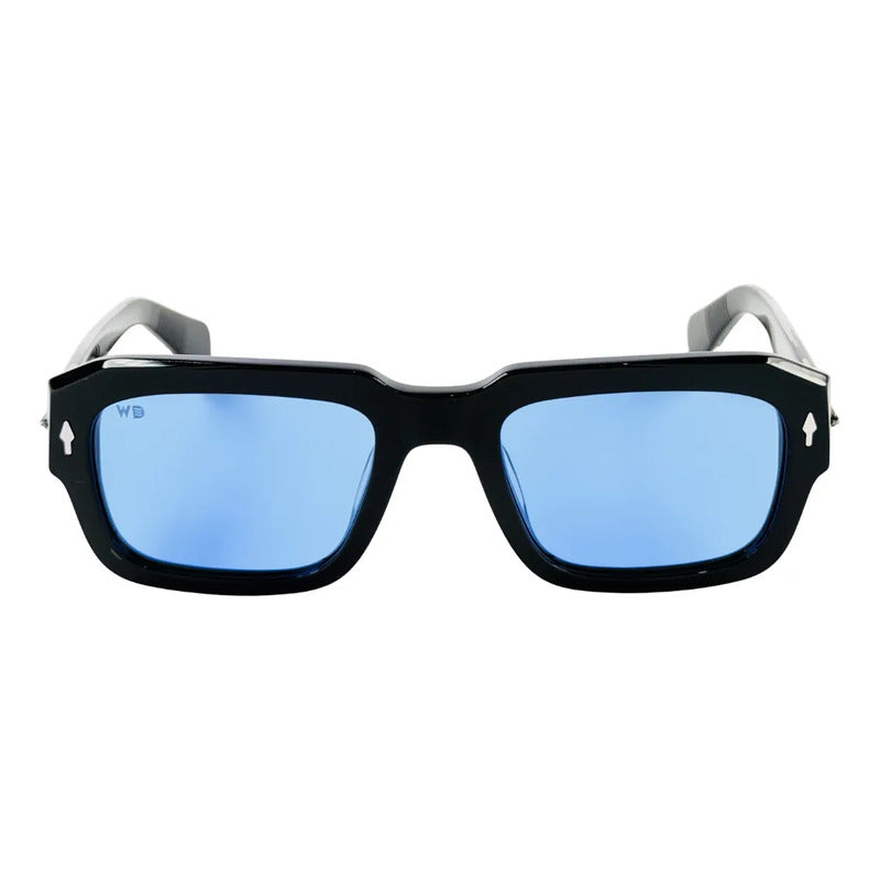 Wanderth Lentes De Sol Capri Solido Negro Azul