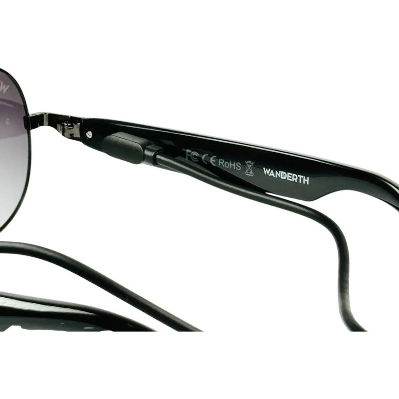 Wanderth Gafas Bluetooth Bluesync Solido Plateado Verde Negro