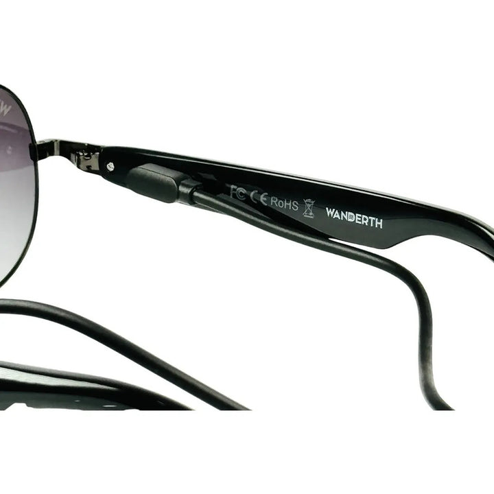 Wanderth Gafas Bluetooth Bluesync Solido Plateado Verde Negro