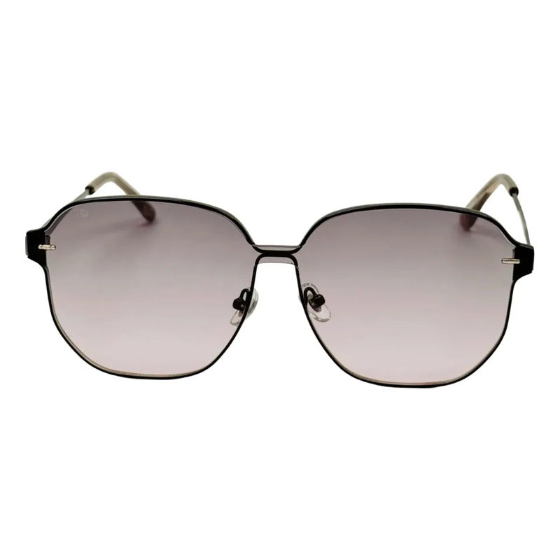 Wanderth Lentes De Sol Rayden Color Negro Lente Violeta Varilla Negro/transparente Armazón Negro Diseño Fashion