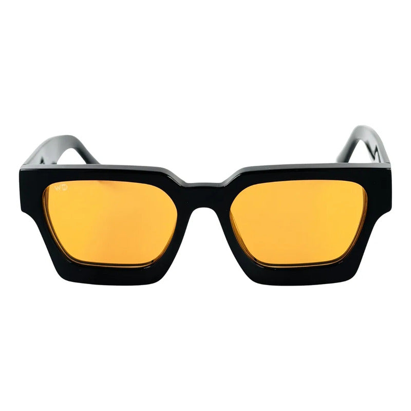 Wanderth Lentes De Sol  Ardea Solido Negro Naranja Claro