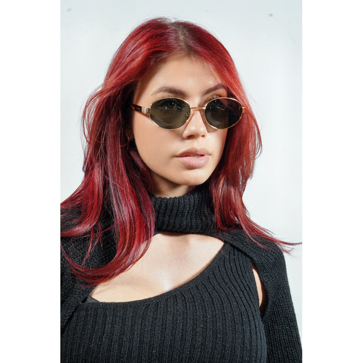 Wanderth Lentes De Sol Bali Fashion Dorado Negro