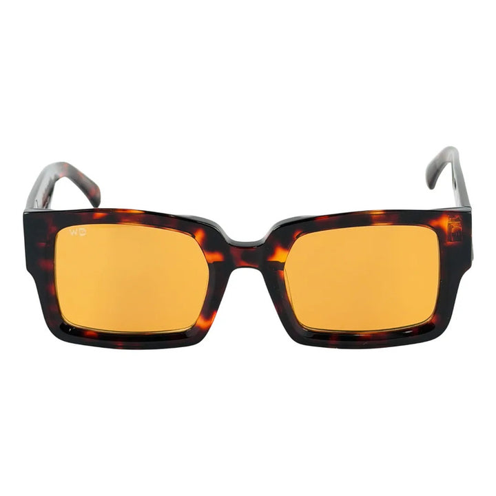 Wanderth Lentes De Sol Nolia Degrade Animal Print Naranja Claro Dorado