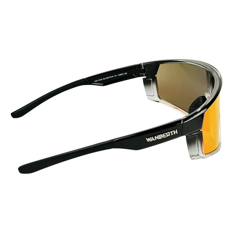 Wanderth Lentes Blaze Run Rojo Negro/degrade Transparente