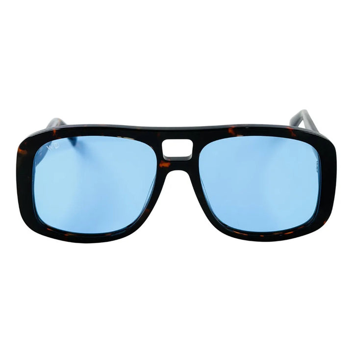 Wanderth Lentes De Sol Savia Solido Animal Print Azul