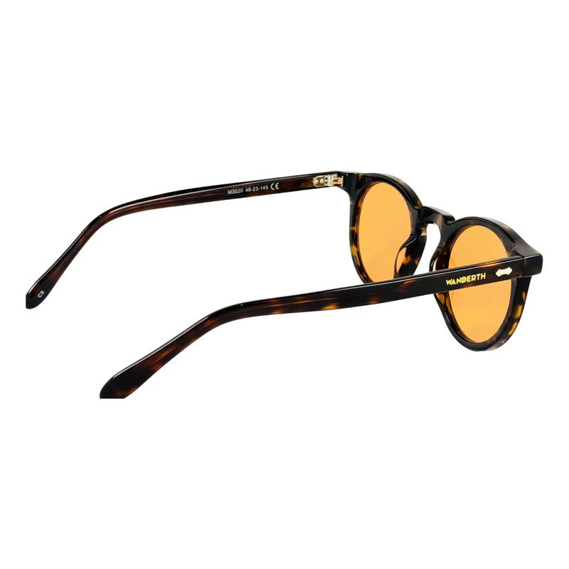 Wanderth Lentes De Sol  Soraya Solido Animal Print Naranja Claro