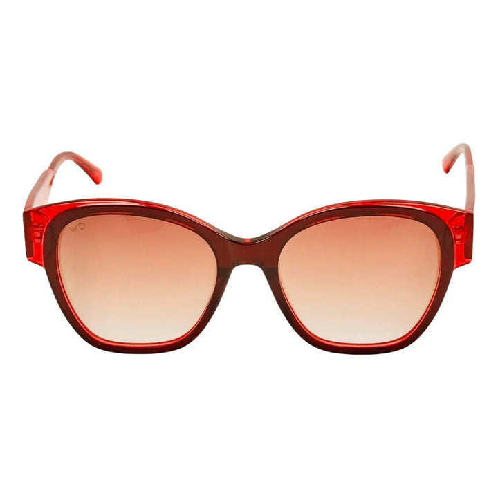 Wanderth Lentes De Sol Zeld Color Rojo Lente Rojo Varilla Rojo Armazón Rojo Diseño Fashion