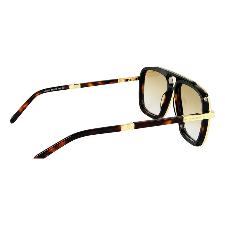 Wanderth Lentes De Sol Zaria Degrade Animal Print Marrón Claro Dorado