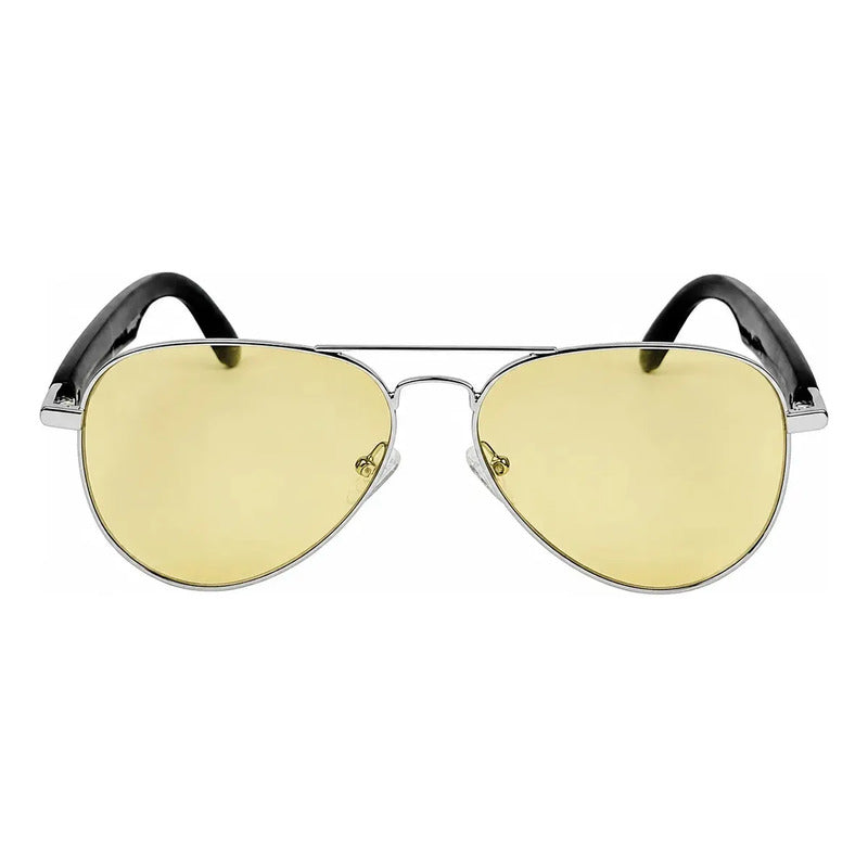 Wanderth Gafas Bluetooth Wavex Solido Plateado Ámbar Negro