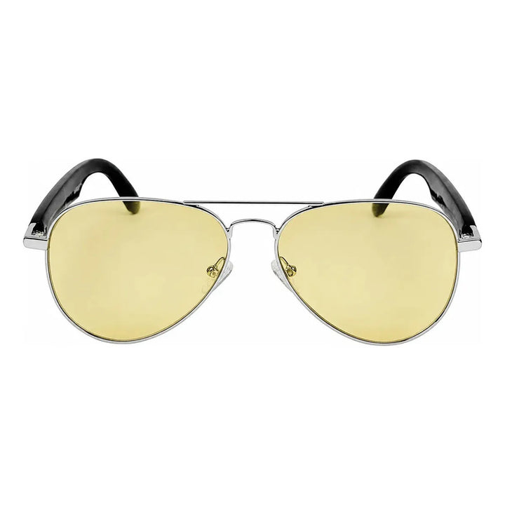 Wanderth Gafas Bluetooth Wavex Solido Plateado Ámbar Negro