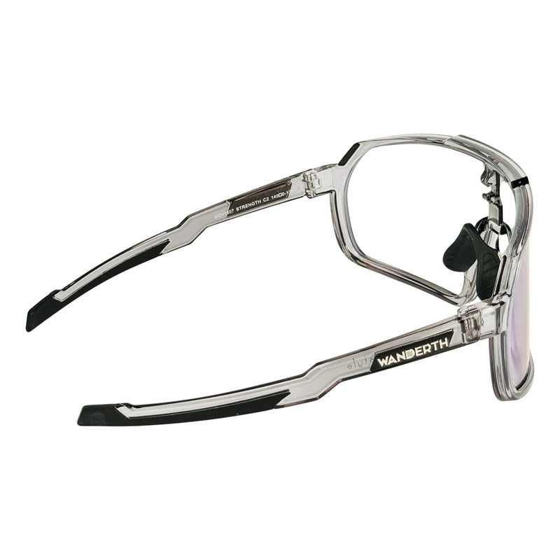 Wanderth  Lentes Strength Fusion Mirror Azul Gris Cristal