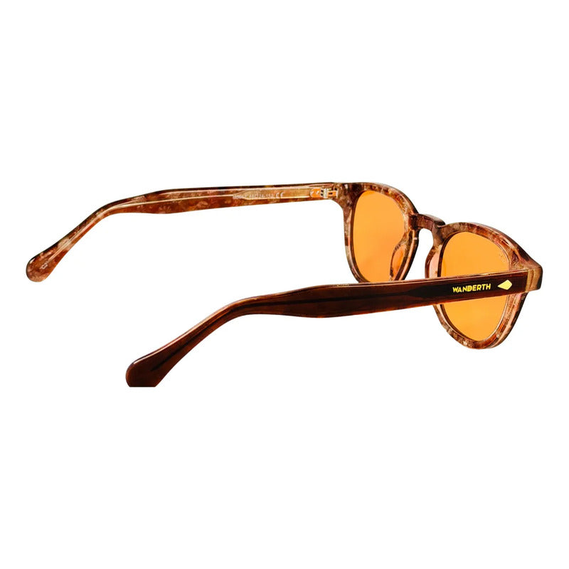 Wanderth Lentes De Sol Zafira Solido Marrón Naranja Claro