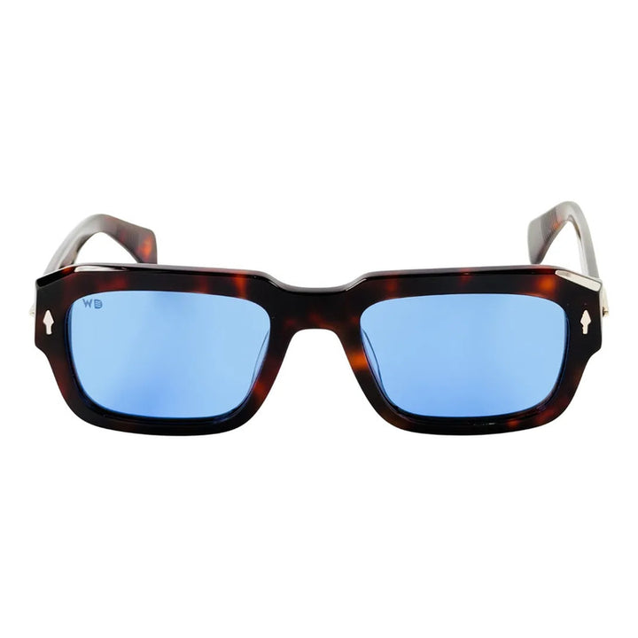 Wanderth Lentes De Sol Capri Solido Animal Print Azul