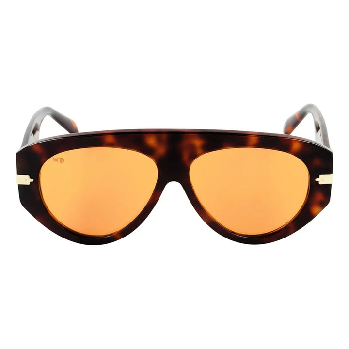 Wanderth Lentes De Sol Neria Solido Animal Print Naranja Claro Rosa