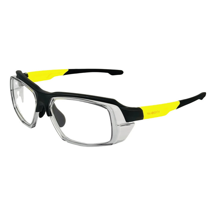 Wanderth  Gafas Seguridad Industrial Cyberlux Negro/transparente/brazo Amarillo