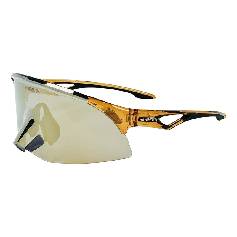 Wanderth Lentes Plutonium Mirror Dorado Marrón Claro