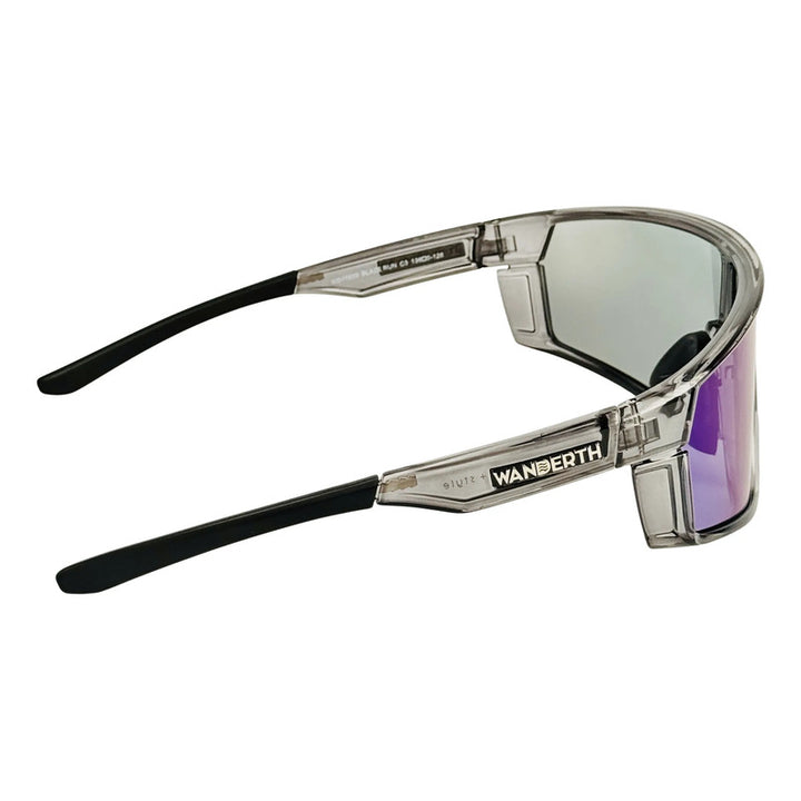 Wanderth Lentes Blaze Run Fusion Mirror Azul Gris Cristal