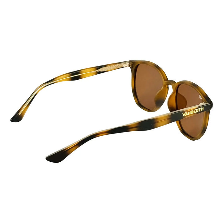 Wanderth Lentes De Sol Novair Color Animal Print Lente Marrón Varilla Animal Print Armazón Animal Print Diseño Fashion