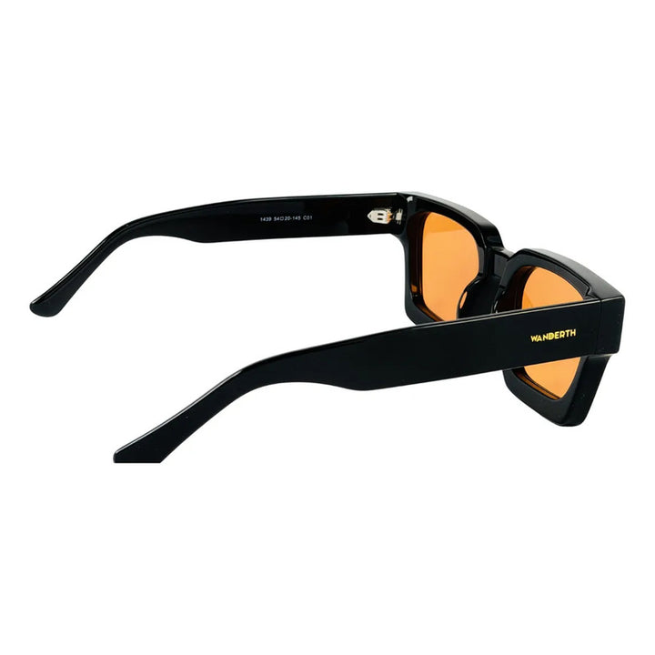 Wanderth Lentes De Sol  Ardea Solido Negro Naranja Claro