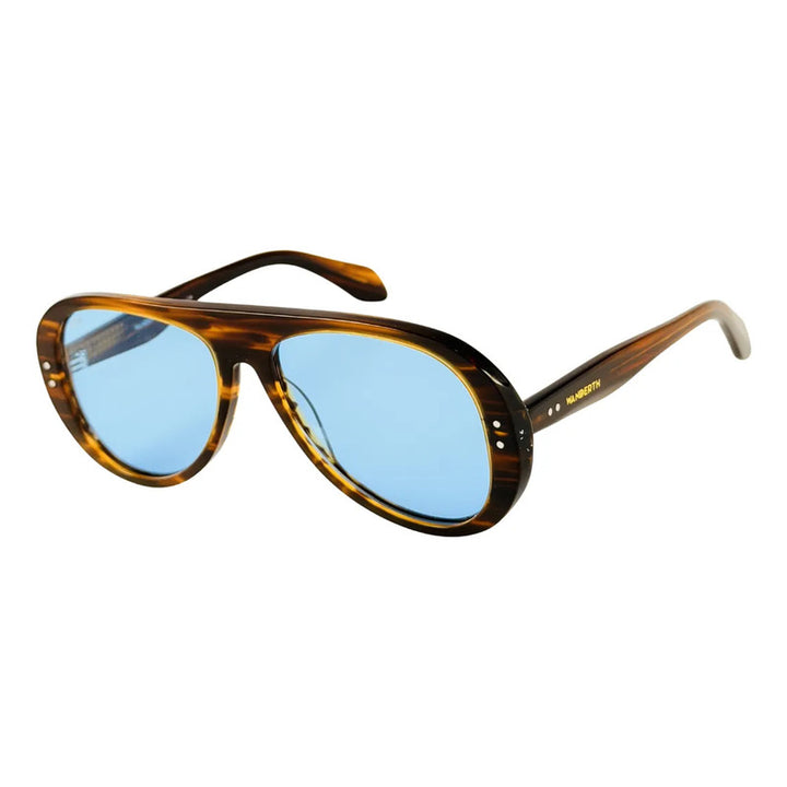 Wanderth Lentes De Sol  Aurel Solido Animal Print Azul