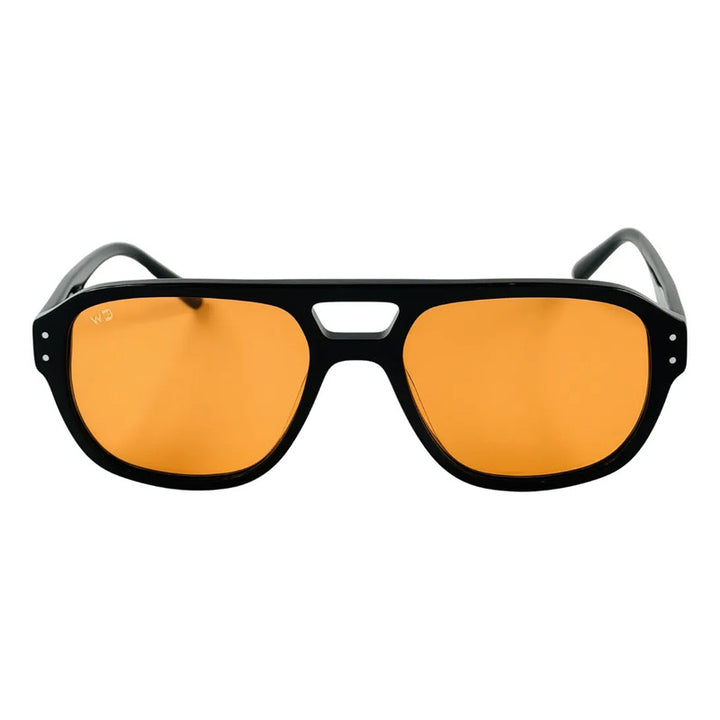 Wanderth Lentes De Sol Kaori Solido Negro Naranja Claro