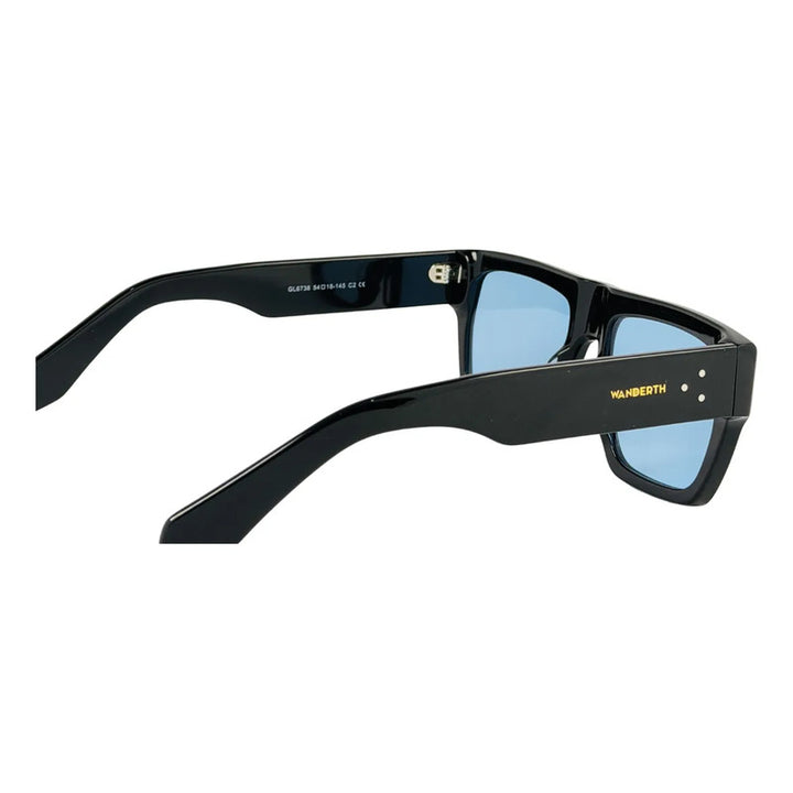 Wanderth Lentes De Sol Sereia Degrade Animal Print Naranja Claro Negro Dorado
