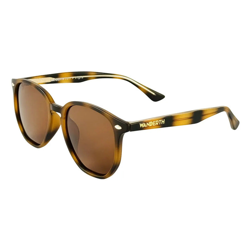 Wanderth Lentes De Sol Novair Color Animal Print Lente Marrón Varilla Animal Print Armazón Animal Print Diseño Fashion